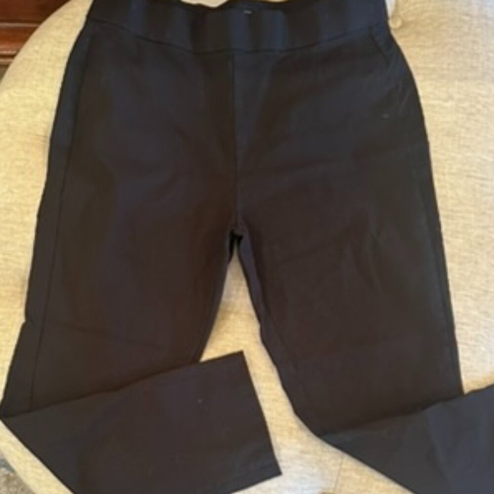 Women's Gap Black slender pants with elastic waist - Size 16